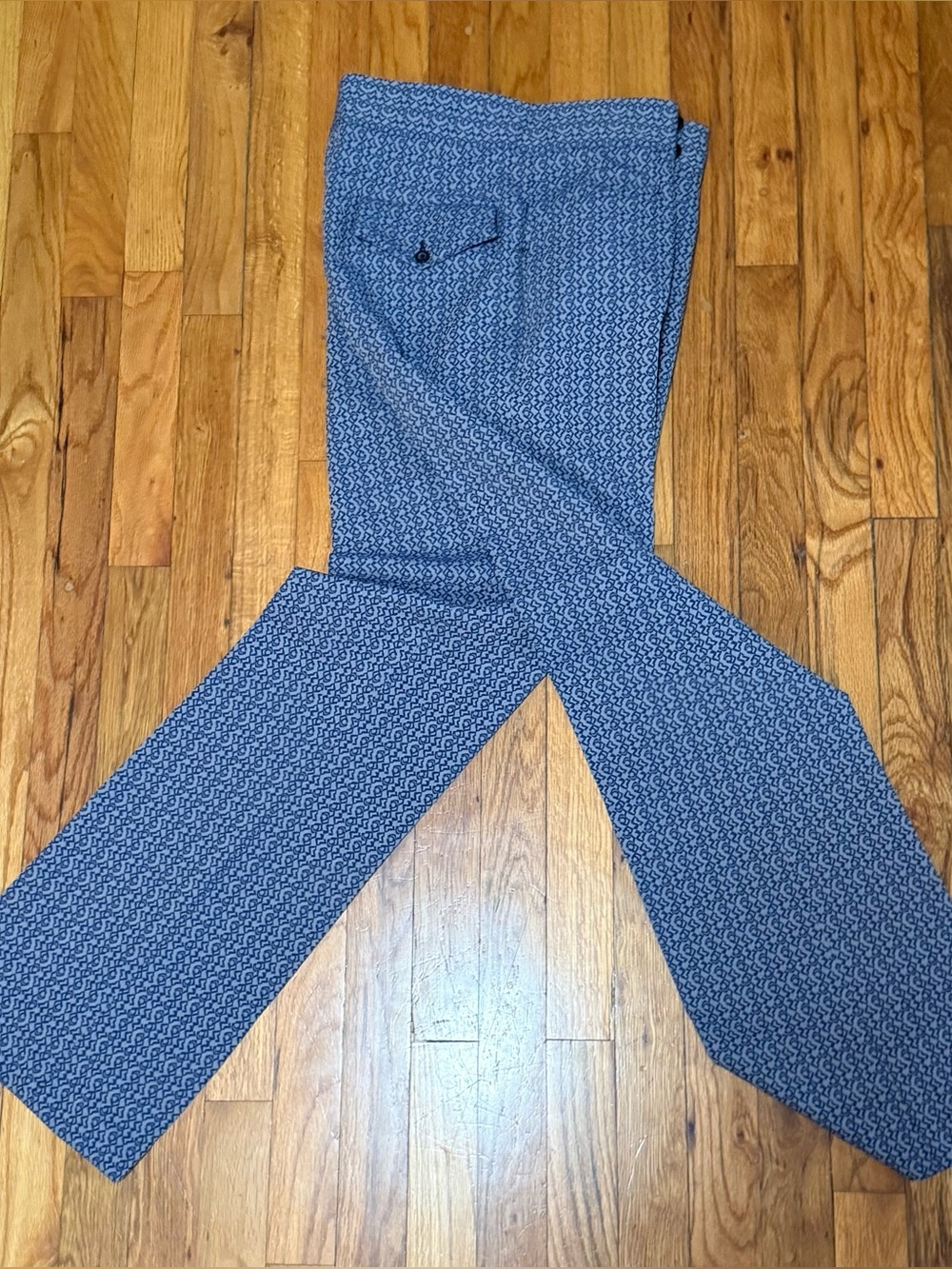 Wash & Wear Stretch Woven 100% Polyester Men’s 34 Made In Hong Kong Pants